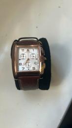 Jaques lemans horloge, Sieraden, Tassen en Uiterlijk, Horloges | Heren, Overige merken, Leer, Staal, Polshorloge