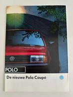Folder Volkswagen Polo Coupé 1990 VW Polo Gt, Ophalen of Verzenden, Zo goed als nieuw, Volkswagen