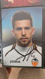 Foto originele handtekening Jordi Alba Valencia CF, Verzamelen, Ophalen of Verzenden, Zo goed als nieuw, Buitenlandse clubs