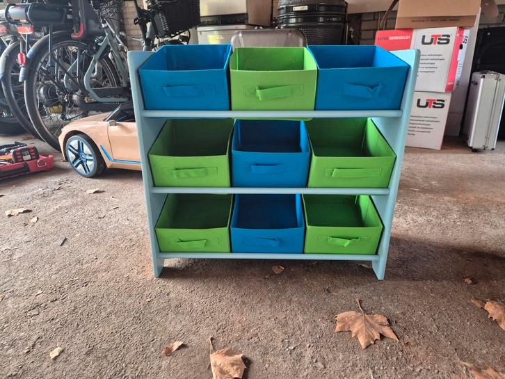 Speelgoedkast met 9 manden, Kinderen en Baby's, Kinderkamer | Commodes en Kasten, Gebruikt, Kast, Minder dan 90 cm, Minder dan 75 cm
