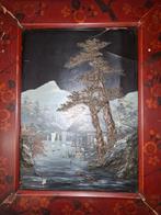 Japans Lak Reliëf Schilderij, Ophalen