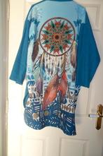 vest maat 46/48, Kleding | Dames, Grote Maten, Ophalen of Verzenden, Zo goed als nieuw, Blauw, Trui of Vest