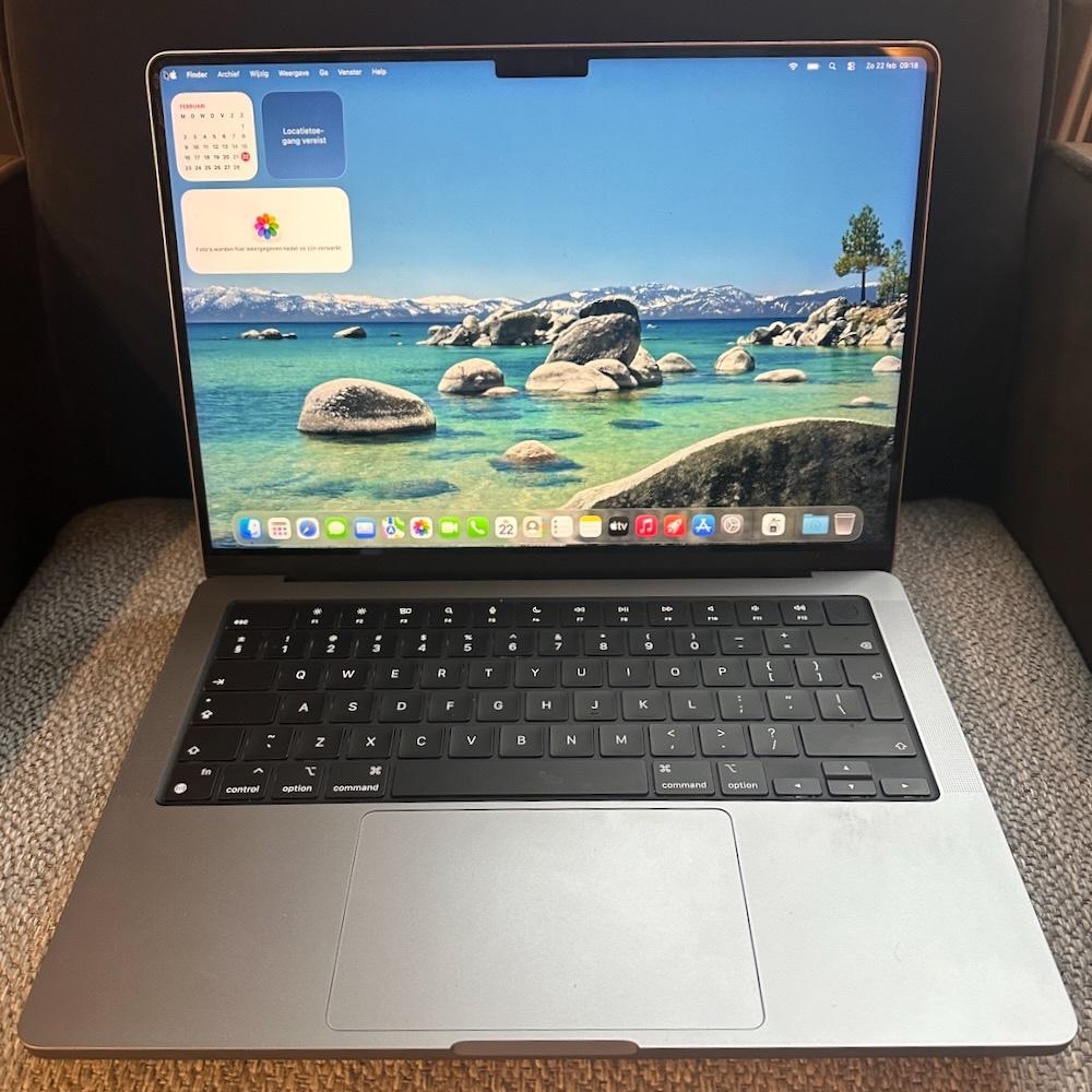 MacBook Pro 14'' M3 Spacegray, 16GB, 1TB SSD orignele doos, Computers en Software, Apple Macbooks, Zo goed als nieuw, MacBook Pro