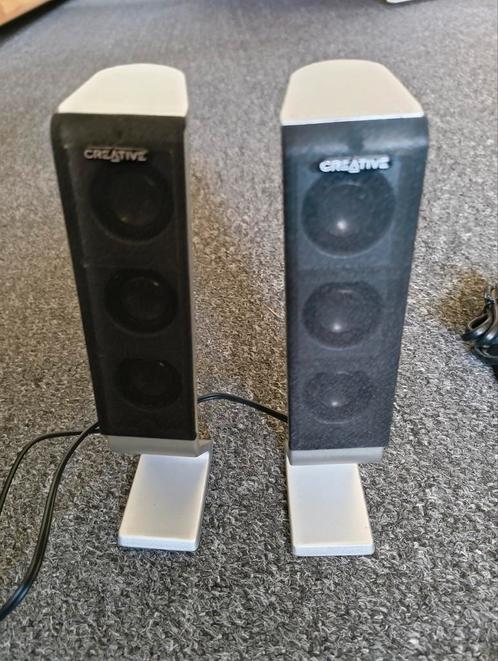 Mooie Creative speakers plus subwoofer en afstandsbediening, Computers en Software, Pc speakers, Zo goed als nieuw, Ophalen
