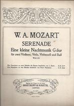 .Bo1221 bladmuziek w a mozart serenade, Muziek en Instrumenten, Ophalen of Verzenden, Gebruikt, Artiest of Componist, Klassiek