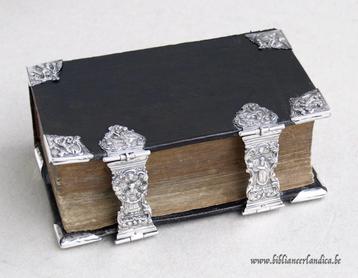Antieke BIJBEL BIBLIA STATENBIJBEL (1796) ZILVER uit KAMPEN!