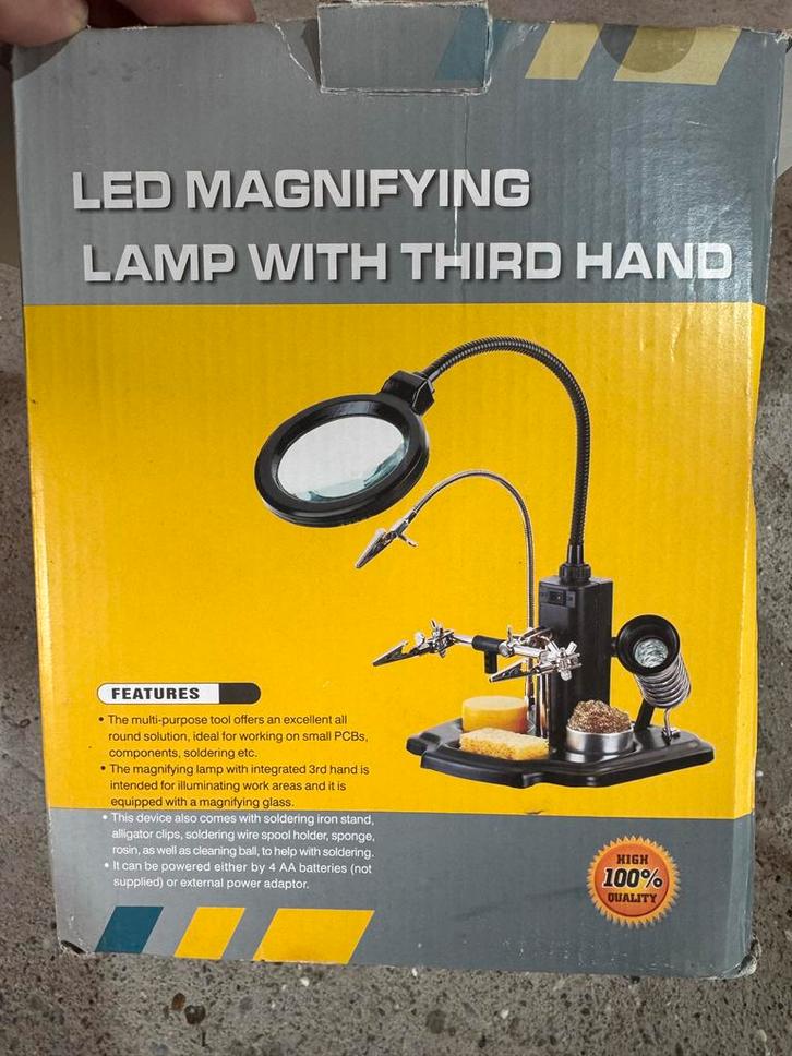 LED Loeplamp soldeerstation, Hobby en Vrije tijd, Vergrootglazen, Loepen en Loeplampen, Gebruikt, Loeplamp, Ophalen