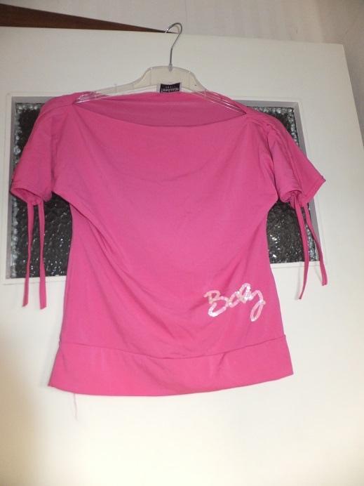 Leuke roze top 36 met tekst ' Baby ' en verstelbare mouwtjes, Kleding | Dames, Tops, Zo goed als nieuw, Maat 36 (S), Roze, Korte mouw