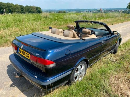Saab 9-3 2.0 I Cabrio 2000 Blauw, Auto's, Saab, Particulier, Benzine, Cabriolet, Handgeschakeld, Origineel Nederlands, Blauw, Voorwielaandrijving