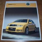 prijslijstbrochure Skoda Fabia RS  2017, Verzenden, Nieuw, Overige merken