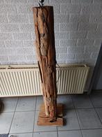 houten vloerlamp 140 x 20 cm, Huis en Inrichting, Lampen | Vloerlampen, Ophalen, Zo goed als nieuw, Hout, 100 tot 150 cm