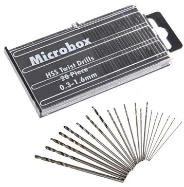 metaalboren set 20 stuks / 0.3-1.6 mm - nieuw beschikbaar voor biedingen