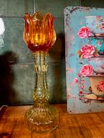 Tealight holder glas tulp, Ophalen of Verzenden