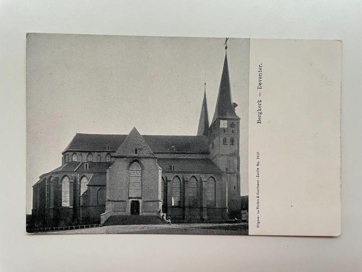 D157 Oude ansichtkaart Deventer : Bergkerk, Verzamelen, Ansichtkaarten | Nederland, Ongelopen, Overijssel, Ophalen of Verzenden