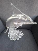 Glazen Dolfijn Beeld, Ophalen, Wit, Minder dan 50 cm, Glas