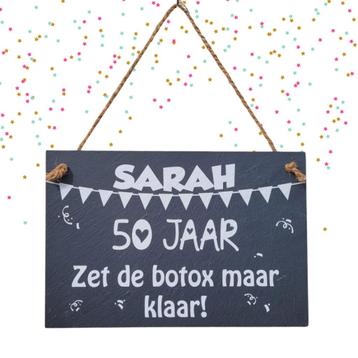 SARAH 50 jaar - zet de botox …… Cadeau Sarah - kado Sara beschikbaar voor biedingen