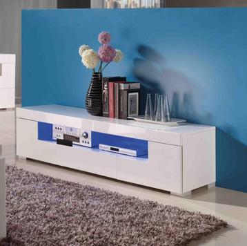 Nieuw: tv-meubel hoogglans wit met LED