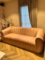 Richmond bank 3-zits velvet roze Zgan, Ophalen, Driepersoons, 75 tot 100 cm, Zo goed als nieuw