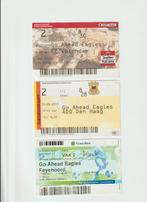 3 oude entree kaarten Go Ahead Eagles, Ophalen of Verzenden, Gebruikt, Overige binnenlandse clubs, Poster, Plaatje of Sticker