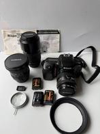 Nikon F50 Analoge SLR Set + 3 Lenzen Nikkor & Cosina + tas, Ophalen of Verzenden, Zo goed als nieuw, Spiegelreflex, Nikon