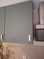 Groene keukenkast, Huis en Inrichting, Keuken | Keukenelementen, Ophalen, 50 tot 100 cm, Zo goed als nieuw, Grijs
