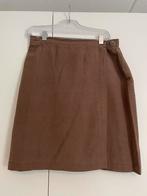Dames overslagrok mt XL  - linnen - bruin, Ophalen of Verzenden, Zo goed als nieuw, Maat 42/44 (L), Bruin