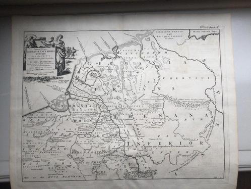 Nederland, Belgie , 4e begin jaartelling, Halma, 1725, Antiek en Kunst, Kunst | Etsen en Gravures, Verzenden