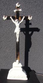 kruisbeeld jesus / Frankrijk begin 20e eeuw, Verzamelen, Religie, Overige religies, Ophalen of Verzenden, Beeld(je)