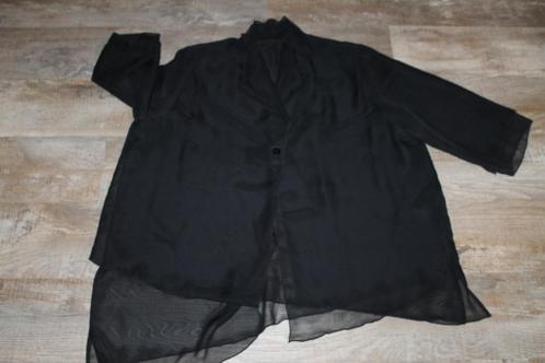 PLUSSIZE Doorzichtige chique blouse, Kleding | Dames, Grote Maten, Zo goed als nieuw, Blouse of Tuniek, Zwart, Ophalen of Verzenden