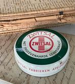 Brocante oud klein zwitsal blikje, Verzenden