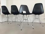 Vitra eames side stoelen zwart gestoffeerd zwart dar, Huis en Inrichting, Stoelen, Zwart, Ophalen of Verzenden, Zo goed als nieuw