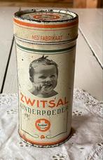 Een antieke strooibus van Zwitsal babypoeder, Ophalen of Verzenden, Gebruikt