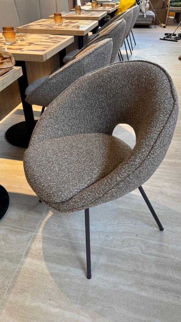 Movani Benjamin Mooie design stoel / nieuw, Huis en Inrichting, Stoelen, Gebruikt, Eén, Metaal, Bruin, Ophalen