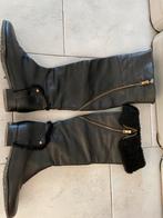 Leren. Inschietlaars zwart  zie  op foto’s, Kleding | Dames, Schoenen, Hoge laarzen, Ophalen of Verzenden, Gedragen, Zerba italia