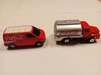 Coca Cola modellen vw busje en een truck, Hobby en Vrije tijd, Ophalen of Verzenden, Bus of Vrachtwagen