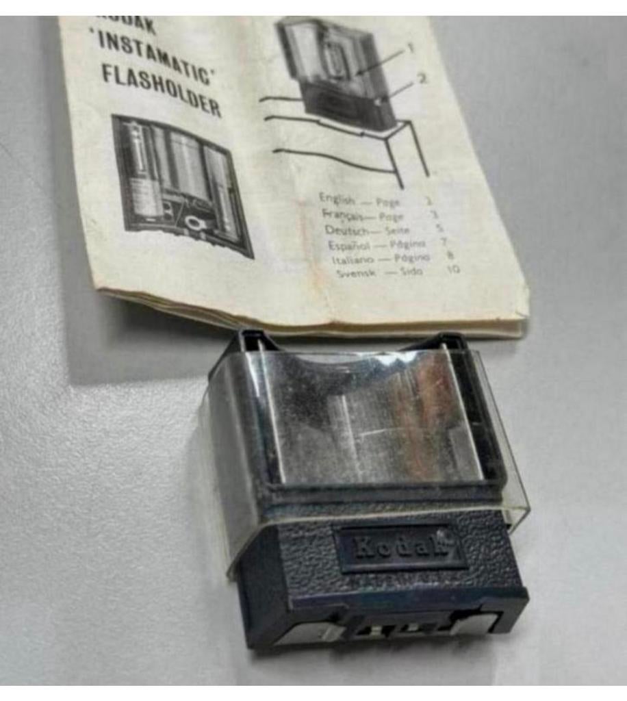 Vintage Kodak Instamatic Flasholder - C110F + plastic kap, Verzamelen, Ophalen of Verzenden, H, H, Flitser