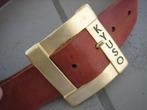 Leren tailleriem met koperen Design-buckle KYUSO 70 snazzeys, Kleding | Dames, Echt leder, Nieuw, Tailleriem, Kyuso