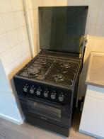 antraciet Gasfornuis Wiggo WO-E603R(BX) Serie 3 4 pits oven, Ophalen, Gebruikt, 4 kookzones, Energieklasse A of zuiniger