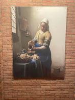 Uniek Canvasdoek, Melkmeisje van Johannes Vermeer, Huis en Inrichting, Woonaccessoires | Schilderijen, Tekeningen en Foto's, Ophalen of Verzenden