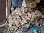 Droog haardhout, al jaren droog gewaard. +- 2-2,5 m3., Tuin en Terras, Haardhout, Minder dan 3 m³, Ophalen, Overige houtsoorten