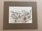 Tekening paarden Jan Altink, Antiek en Kunst, Ophalen of Verzenden