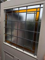 Paneeldeur met glas in lood - 77x208.5cm, Ophalen, Gebruikt, Minder dan 80 cm, Binnendeur
