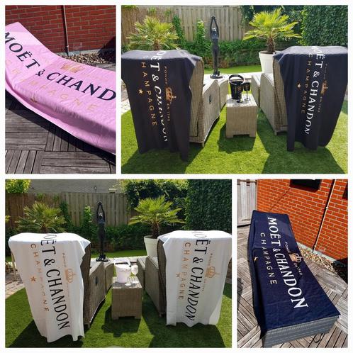 Badlakens,strand handoeken MOËT & CHANDON ACTIE 2 ST 75,-, Huis en Inrichting, Badkamer | Badtextiel en Accessoires, Nieuw, Overige typen