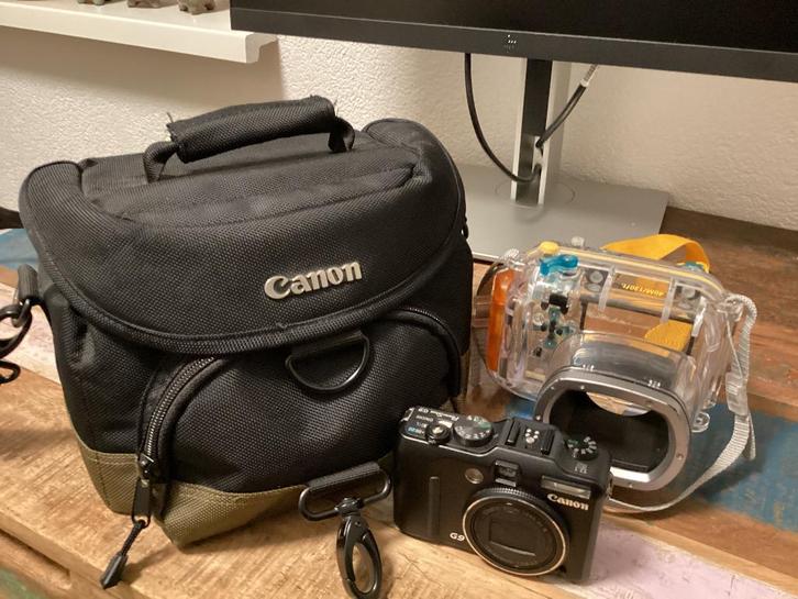 Onderwaterhuis met Canon Powershot G9, Audio, Tv en Foto, Fotografie | Onderwatercamera's, Gebruikt, Complete set, Meer dan 40 meter