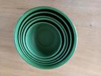 Emaille schalen, 5 stuks,div. diam., Antiek en Kunst, Antiek | Emaille, Ophalen of Verzenden