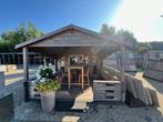 Blokhut Sandstrov Grijs Geïmpregneerd (zelf afbouwen), Tuin en Terras, Tuinhuizen, Ophalen, 3 ramen of meer, 250 tot 500 cm, Blokhut