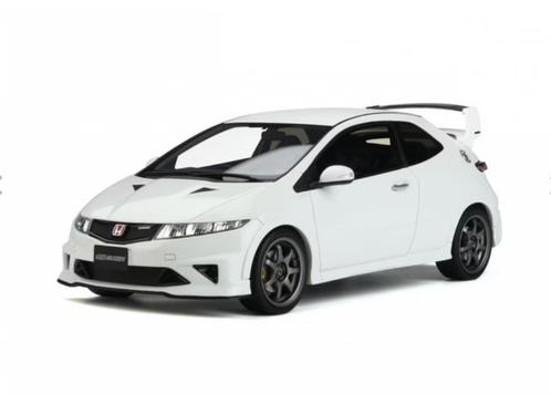 HONDA CIVIC FN2 TYPE R MUGEN WIT 2010 OTTO MOBILE 1/18 OT735, Hobby en Vrije tijd, Modelauto's | 1:18, Nieuw, Auto, OttOMobile
