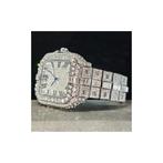 iced out watch Quartz, Sieraden, Tassen en Uiterlijk, Horloges | Heren, Overige merken, Staal, Polshorloge, Overige materialen