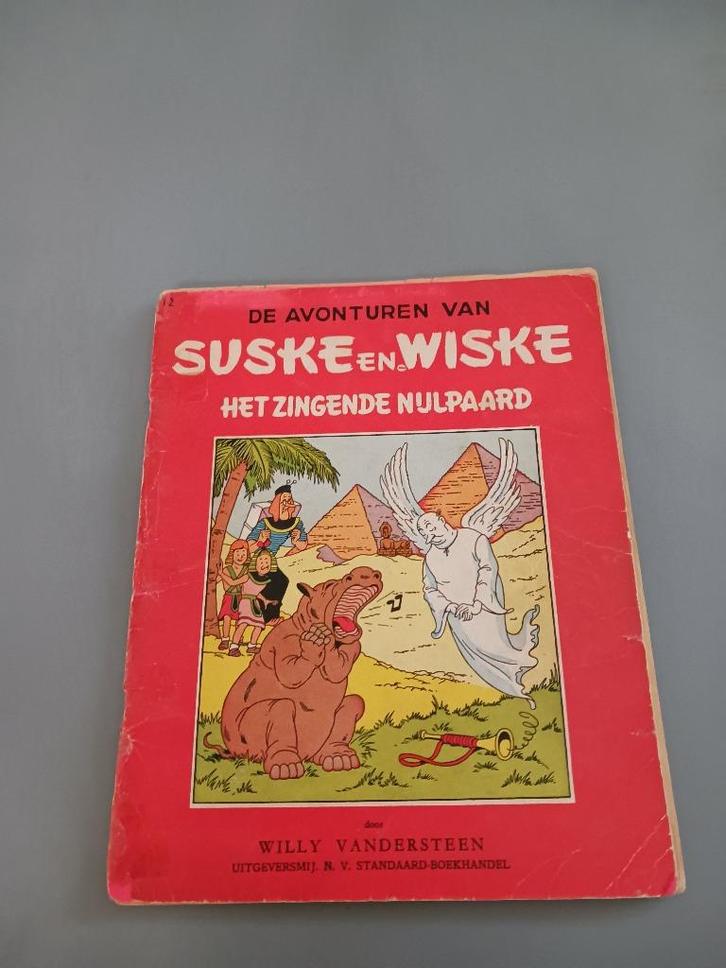 Suske & Wiske, het zingende Nijlpaard, '58 herdr., gde staat, Boeken, Stripboeken, Gelezen, Eén stripboek, Ophalen of Verzenden