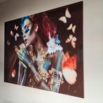 Glasplaat schilderij vlinder niky - 160x110 cm, 125 cm of meer, Ophalen of Verzenden, Zo goed als nieuw, Schilderij